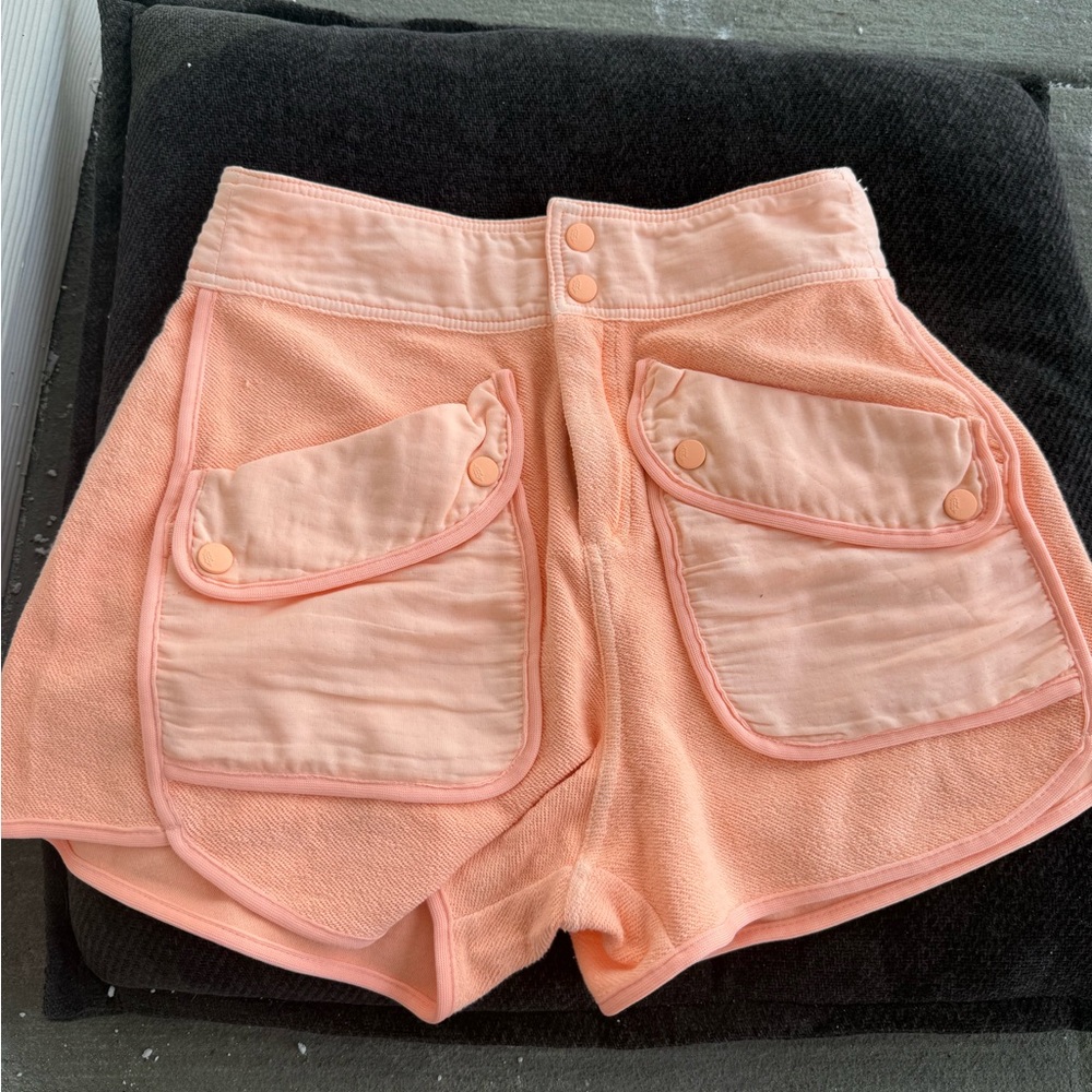 FP Movement by Free People High Waist Peach Shorts